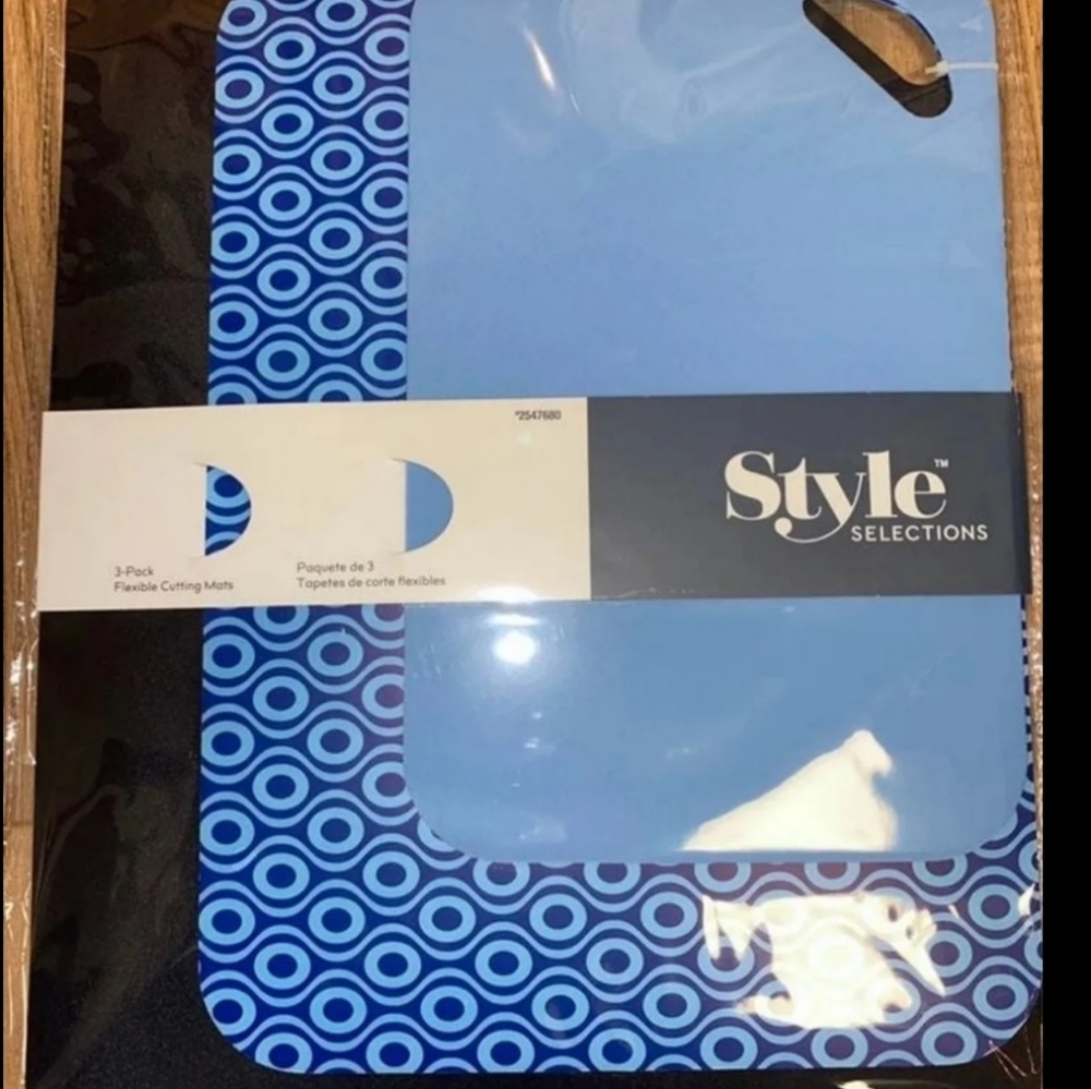 3 Pack Flexible Plastic Kitchen Cutting Board Mats